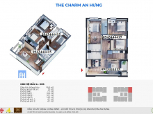 THE CHARM AN HƯNG - mặt đường TỐ HỮU HÀ ĐÔNG - 96m2 3pn 2vs - căn góc - hướng sáng- view nội khu