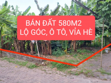 BÁN ĐẤT SIÊU HIẾM BC-NGỌC THUỴ-LB, LÔ GÓC, Ô TÔ TRÁNH, VỈA HÈ 3M, 580M2x13M