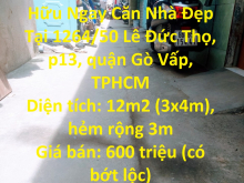 Chỉ Với 600 Triệu Sở Hữu Ngay Căn Nhà Đẹp Tại Gò Vấp, TPHCM