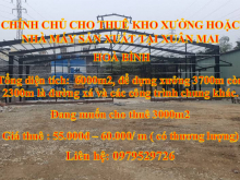 CHÍNH CHỦ CHO THUÊ KHO XƯỞNG HOẶC NHÀ MÁY SẢN XUẤT TẠI XUÂN MAI, HOÀ BÌNH.