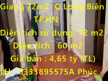 Chính chủ bán nhà C4 Đức Giang 72m2 mt 5.5m quận Long Biên