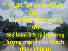 CHÍNH CHỦ bán trước tết nền + nhà mặt tiền QL 80, Lai Vung, Đồng Tháp