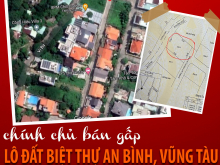 Chính chủ cần bán gấp lô đất trong khu biệt thự An Bình, đường Lê Ngọc Hân, phường 1, thành phố Vũng Tàu.
