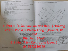 CHÍNH CHỦ Cần Bán Căn Nhà Đẹp Tại Quận 9 , TP HCM