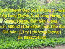 Đất Vườn Chanh Đẹp Có 1 Không 2 – Giá Đầu Tư Tại Châu Thành, tỉnh tiền Giang