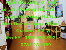 Mình chính chủ cần bán ngôi nhà đang ở  Phố Lê Lợi, Phường Hà Cầu, Quận Hà Đông, Hà Nội