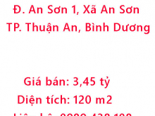 Cần bán Nhà mặt tiền Đường An Sơn 1, Xã An Sơn, Thành phố Thuận An, Bình Dương