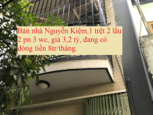 Bán nhà Nguyễn Kiệm 3,2 tỷ đang có dòng tiền 8tr tháng