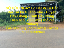 SỞ HỮU NGAY Lô Đất Vị Trí Đắc Địa Tại Xã Quảng Khê - Huyện Đăk Glong - Tỉnh Đăk Nông