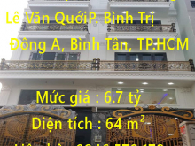Bán nhà phố 1 sẹc đường Lê văn quới hẻm xe hơi quận Bình Tân tphcm