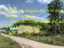 Chính chủ cần bán đất vị trí đẹp tại tỉnh Tây Ninh