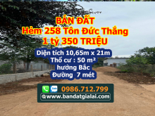 Bán 200 lô đất toàn Gia Lai giá Đẹp - hẻm 258 Tôn Đức Thắng