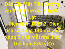 Cần Bán Gấp Lô Đất Vị Trí Đắc Địa Mặt Tiền Đường An Bình Phường 3 Tp Đà Lạt