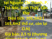 BÁN GẤP đất vị trí đẹp tại Nguyễn Chí Thanh, P. Trà Nóc, Bình Thủy, Cần Thơ