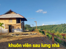 view nhà sàn 65m mặt tiền đường bê tông