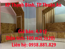 Bán nhà phố KDC An Thạnh, KP Thạnh Bình, TP Thuận An