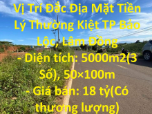 Sở Hữu Ngay Lô Đất Đẹp Vị Trí Đắc Địa Mặt Tiền Lý Thường Kiệt TP Bảo Lộc, Lâm Đồng