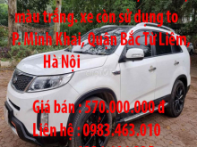 Bán xe sorento 2015,bản full,màu trắng. xe còn sử dụng to  Phường Minh Khai, Quận Bắc Từ Liêm, Hà Nội
