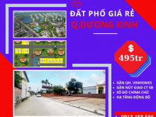 Đất đô thị trung tâm Quận Dương Kinh gần chợ,trường học, giá chỉ 495tr/lô đã bao gồm chi phí sang tên
