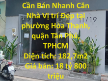 Nhà Đẹp - Giá Tốt Cần Bán Nhanh Căn Nhà Vị trí Đẹp tại quận Tân Phú, TPHCM