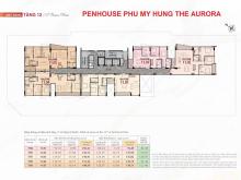 Penhouse Phú Mỹ Hưng The Aurora DT 102m2 đến 151m2, có sân thượng lớn & ô xe hơi, giá từ 11 tỷ