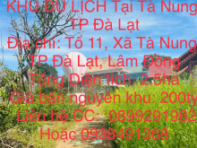 CHÍNH CHỦ BÁN NGUYÊN HIỆN TRẠNG KHU DU LỊCH Tại Tà Nung, TP Đà Lạt