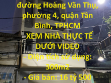 CẦN BÁN GẤP nhà đường Hoàng Văn Thụ, phường 4, quận Tân Bình