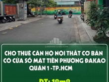 CHO THUÊ CH NỘI THẤT CƠ BẢN CÓ CỬA SỔ MẶT TIỀN ĐƯỜNG HUỲNH KHƯƠNG NINH, ĐAKAO, Q.1.