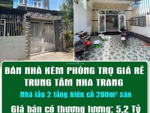 CHÍNH CHỦ BÁN NHÀ KÈM PHÒNG TRỌ GIÁ RẺ TRUNG TÂM NHA TRANG