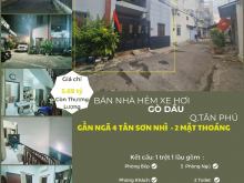 Bán nhà HXH 2 Mặt Tiền Gò Dầu, 54m2, 1LẦU, 5.69tỷ, NGANG 9M - CỰC HIẾM