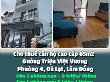 Cho thuê căn hộ cao cấp 65m2 đường Triệu Việt Vương, Phường 4, Đà Lạt, Lâm Đồng