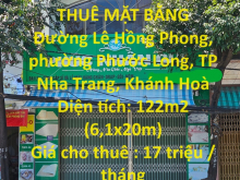 CHÍNH CHỦ CẦN CHO THUÊ MẶT BẰNG - Đường Lê Hồng Phong, TP Nha Trang - Giá Cực Ưu Đãi