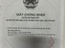 Bán nhà đường Tân Hòa Đông, phường Bình Trị Đông, Quận Bình Tân. Giá nhỉnh 6  tỷ