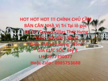 HOT HOT HOT !!! CHÍNH CHỦ CẦN BÁN CĂN NHÀ Vị Trí Tại lô góc LK1-12  Crown Villas Thái Hưng