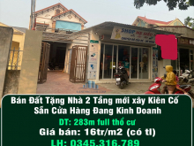 Bán Đất Tặng Nhà 2 Tầng mới xây Kiên Cố Sẵn Cửa Hàng Đang Kinh Doanh