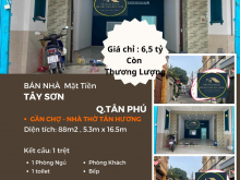 CHÍNH CHỦ bán nhà Mặt Tiền Tây Sơn 88m2, 6,5tỷ, gần chợ TÂN HƯƠNG