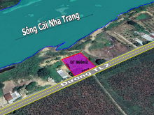 Bán đất Diên Thọ Diên Khánh mặt tiền đường TL2 view sông Cái Nha Trang