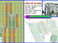 Bán cắt lỗ liền kề 52m2, 56m2, 58m2, 60m2 Vinhomes Ocean Park 2 Hưng Yên