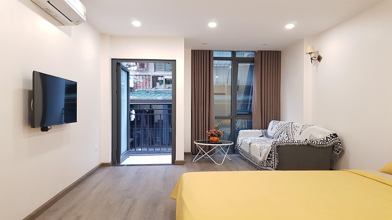 Cho thuê căn hộ mới giá rẻ tại Ngọc Hà, Ba Đình, 50m2, 1PN, đầy đủ nội thất hiện đại