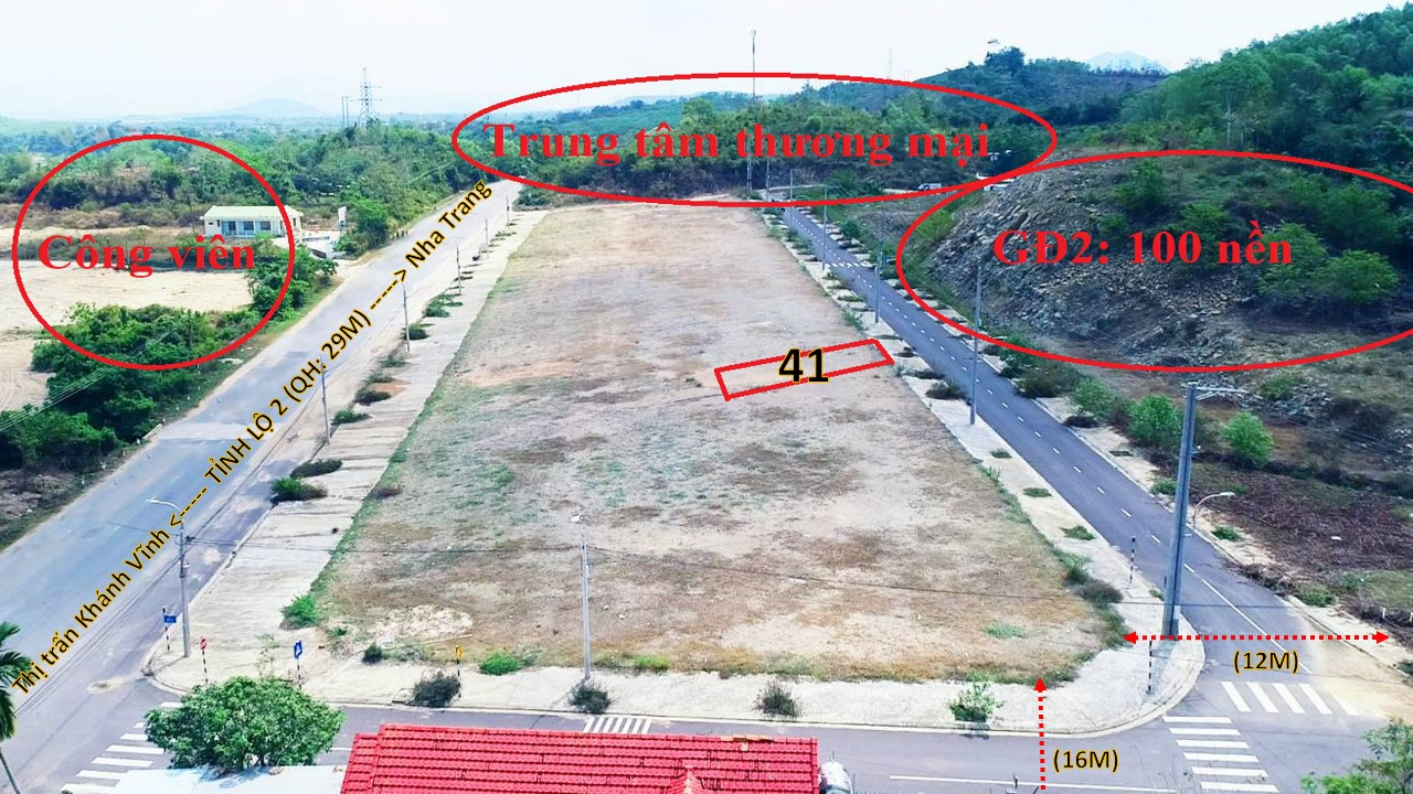 Bán 154 m2 đất đô thị, sổ đỏ, gần TP Nha Trang, giá chỉ 3.9 triệu/m2