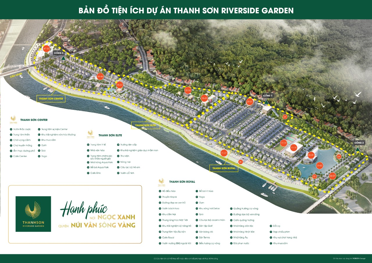 KĐT Thanh Sơn Riverside Garden - nơi ngọc xanh quyện núi vân sông vàng Thanh Sơn Phú Thọ