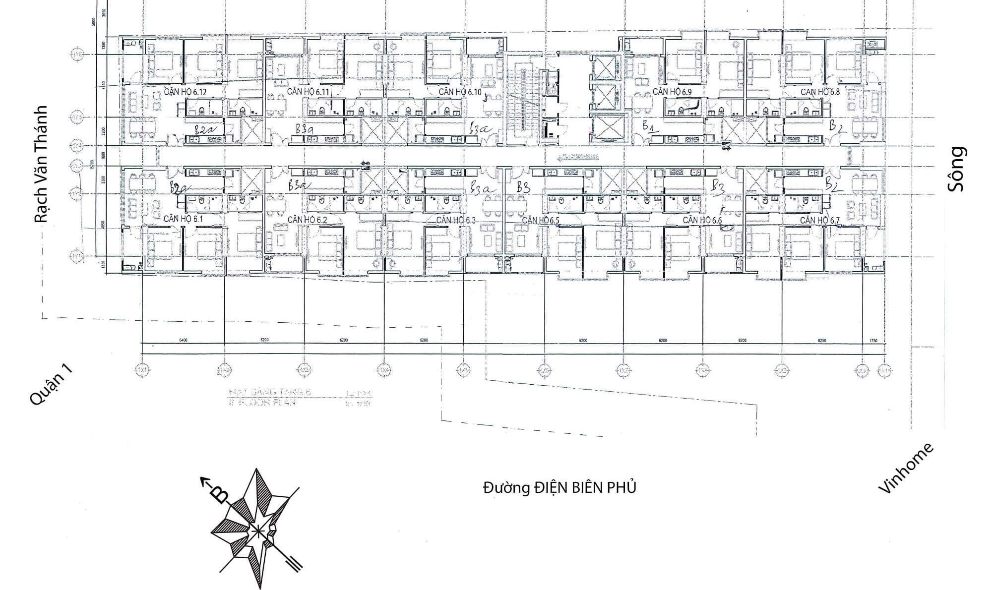 Bản đồ dự án cao ốc 152 điện biên phủ