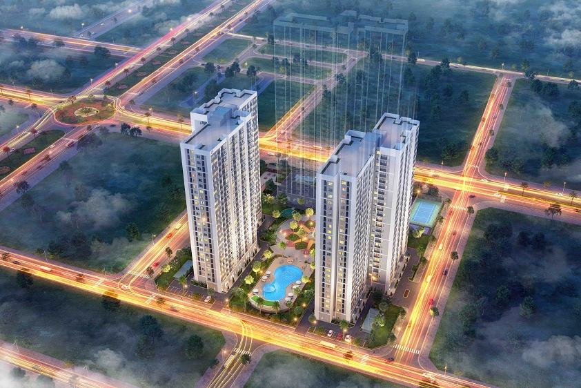 Phối cảnh tổng thể dự án Vinhomes New Center Hà Tĩnh