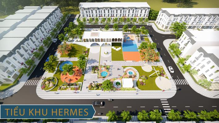 Phối cảnh tiểu khu Hermes trong tổng thể tổ hợp Thái Hưng Eco City