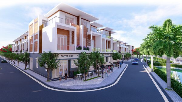 Phối cảnh nhà phố dự án The Residence 1 Củ Chi