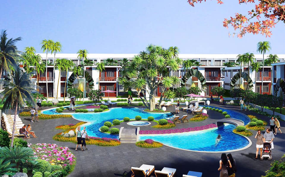 Phối cảnh cảnh quan nội khu dự án AE Resort Cửa Tùng Phối cảnh cảnh quan nội khu dự án AE Resort Cửa Tùng