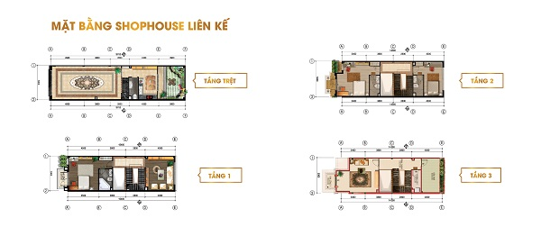 Thiết kế mặt bằng nhà phố liên kế dự án Galaxy Hải Sơn