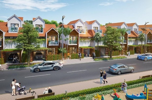 Phối cảnh khu Villa tại dự án Long Thành Central