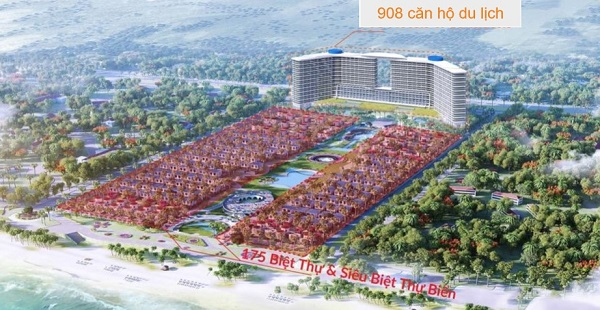 Phối cảnh tổng thể dự án quần thể khu nghỉ dưỡng Cam Ranh Bay