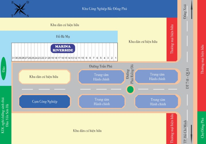 Dự án đất nền Marina Riverside Bình Phước